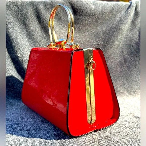 ‼️SOLD‼️Red Patent Leather Bag - Picture 6 of 6